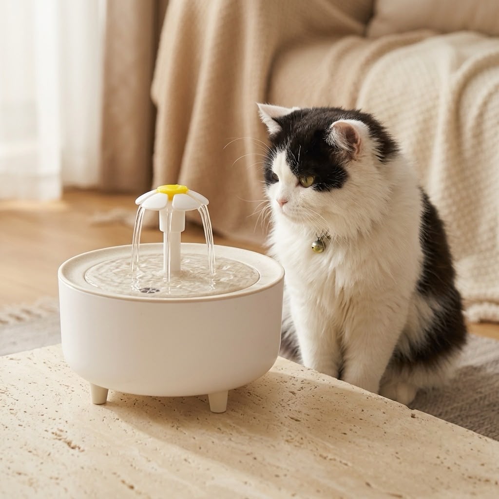 Whisker Flow — Ceramic-Style Cat Water